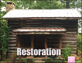 Historic Log Cabin Restoration  Chester, Ohio